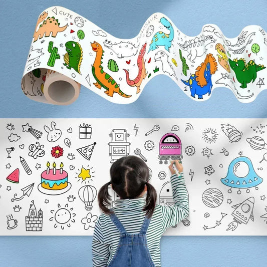 Children's Drawing Roll Sticky Paper Graffiti