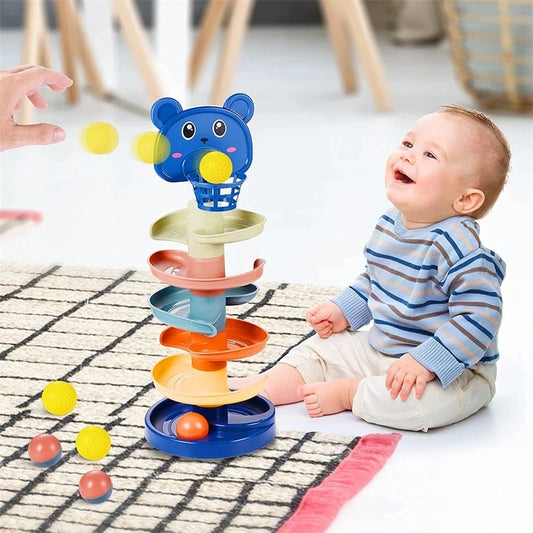 Montessori Rolling Ball Tower Toy